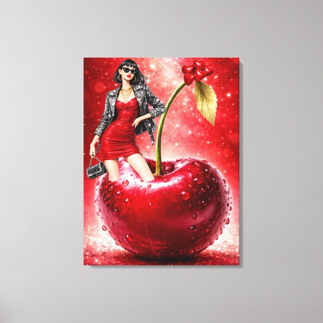 Impression murale de mode Cerise (Recto)