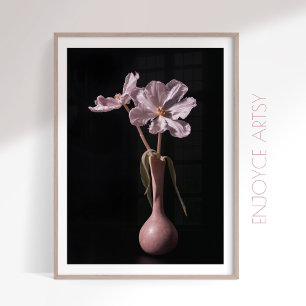 Impression murale minimale de tulipe sauvage