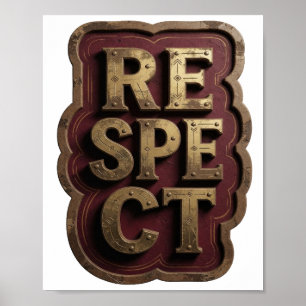 Impression Or RESPECT en Or
