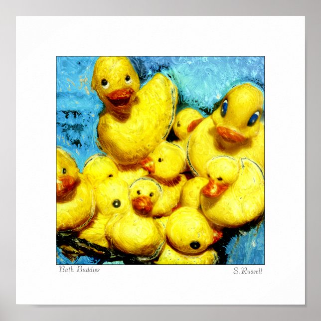 Impression originale par Sandra L Russell "Bath Bu (Devant)