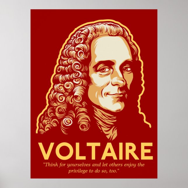Impression personnalisable Voltaire (Devant)