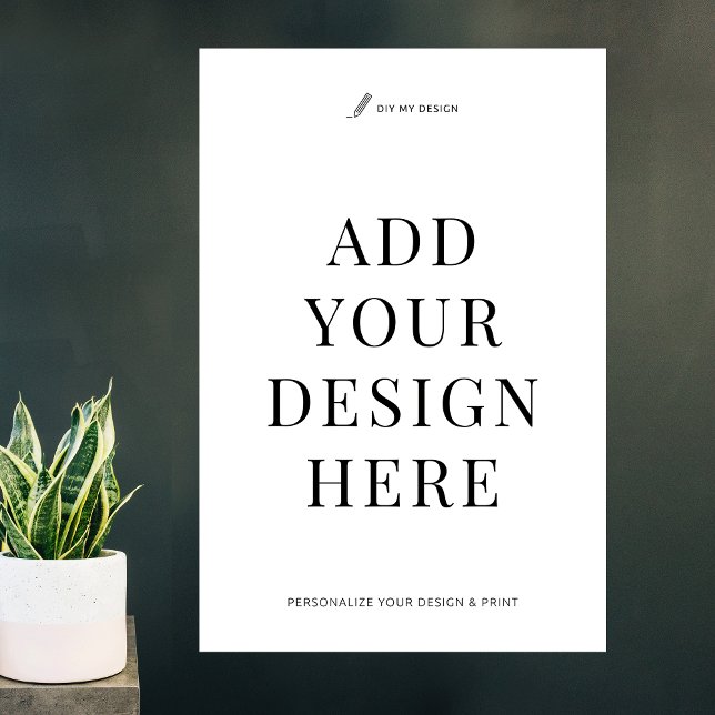 Impression personnalisée d'affiches promotionnelle (Large 27x40" vertical poster printing, upload your artwork and print as wall art or poster)