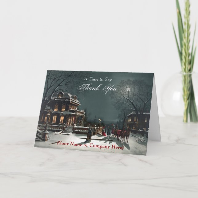 Impression personnalisée de carte de Noël (Devant)