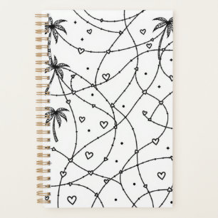 Impression personnalisée de dessin en ligne noir e