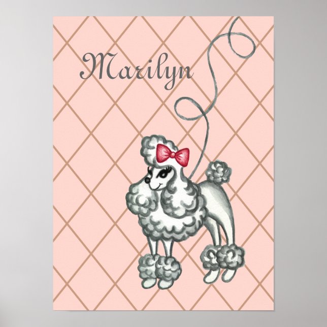 Impression personnalisée Pink French Poodart (Devant)