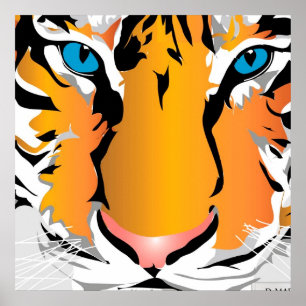 IMPRESSION PERSONNALISÉE - TIGER-ORANGE