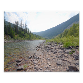 Impression Photo 0374 8/12 Eagle Falls river in Glacier Park.