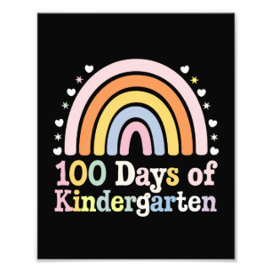 Impression Photo 100e Jour de la maternelle Enseignant Enfants 100