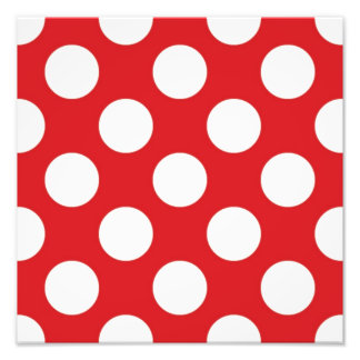 IMPRESSION PHOTO 136 RED WHITE POLKA DOTS POLKADOT