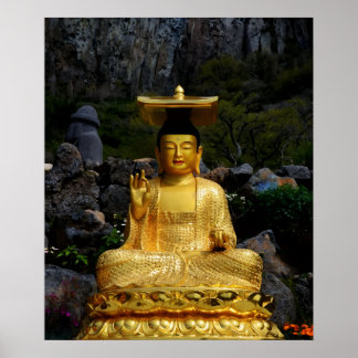 Impression photo 20x24 Bouddha doré Jeju-do Corée
