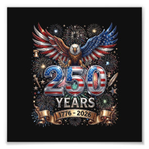 Impression Photo 250 Ans 1776 2026 4 juillet Aigle 250e Anniversair
