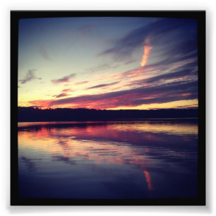 Impression Photo 4" x 4" copie d'Instagram : Coucher du soleil sur