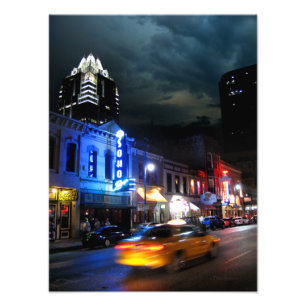 Impression Photo 6e rue Centre-ville Austin Texas