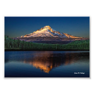 Impression Photo 7" x 5" capot de bâti de lac Trillium