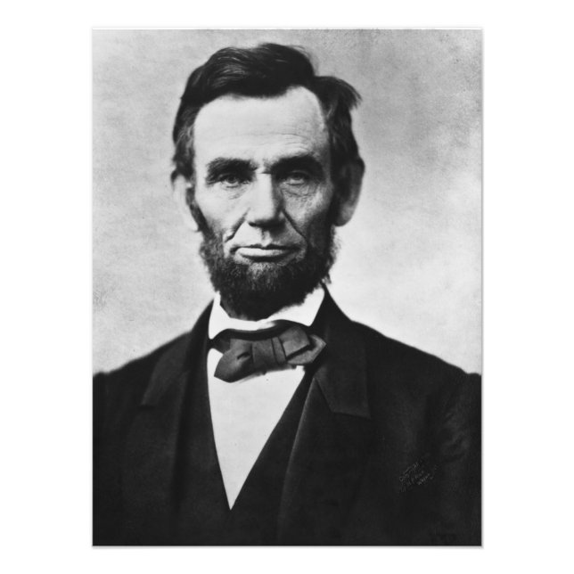 Impression Photo Abraham Lincoln : 16ème Président de l'Amérique (Devant)
