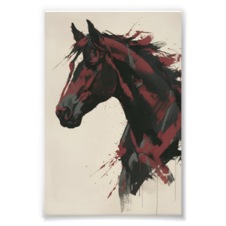 Impression Photo Abstract Horse Wall Art