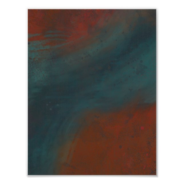 Impression Photo Abstrait 1 : rouges et bleus (Devant)