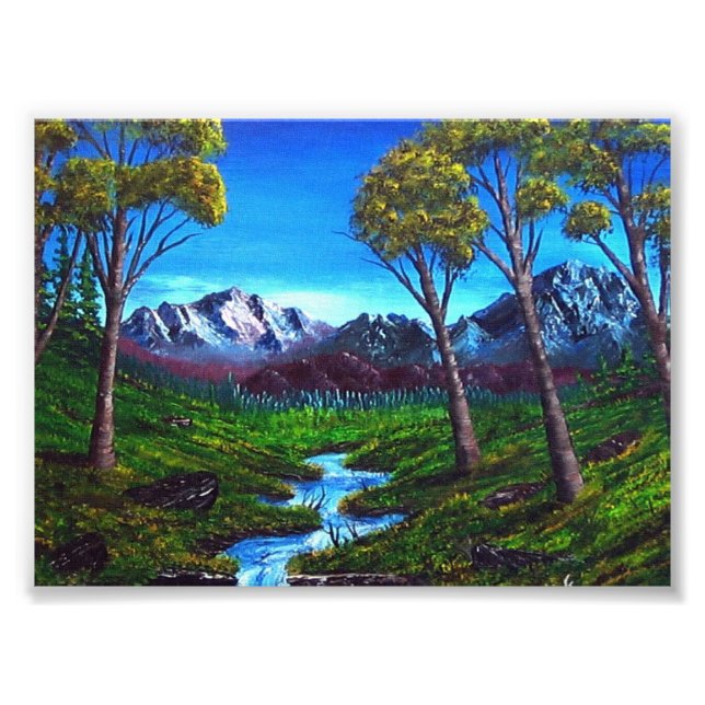 Impression Photo Abstrait des Rocheuses (Devant)