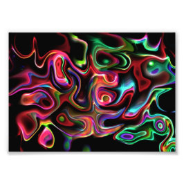 Impression Photo Abstrait Funky 90