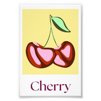 Impression Photo Abstrait Moderne Fruit Cherry Wall Art