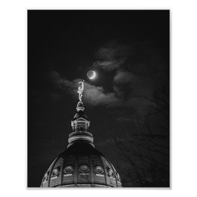 Impression Photo Ad Astra tire sur la lune (Devant)