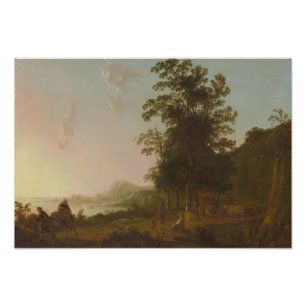 Impression Photo Aelbert Cuyp - Paysage avec le vol vers l'Egypte