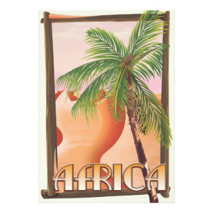Impression Photo Affiche africaine de voyage dans le désert