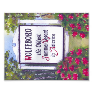 Impression Photo Affiche de bienvenue Wolfeboro New Hampshire