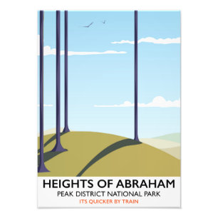 Impression Photo Affiche de chemin de fer Heights of Abraham Peak D