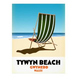 Impression Photo Affiche de la plage de Tywyn Gwynedd Pays de Galle