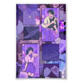 Impression Photo affiche de l'anime amour sceptique