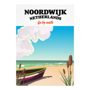 Impression Photo Affiche de voyage à Noordwijk aux Pays-Bas