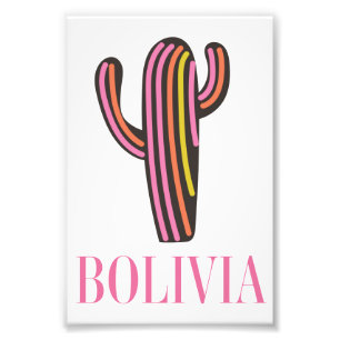 Impression Photo Affiche de voyage cactus bolivie