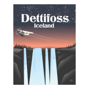 Impression Photo Affiche de voyage de Dettifoss Islande