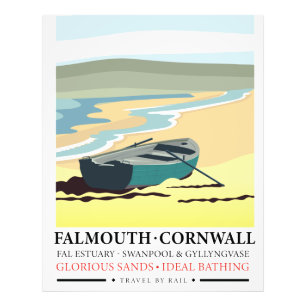 Impression Photo Affiche de voyage de Falmouth Cornwall