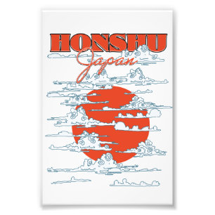 Impression Photo Affiche de voyage de Honshu Japon