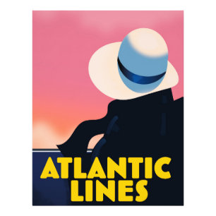 Impression Photo Affiche de voyage de la compagnie de croisière Atl