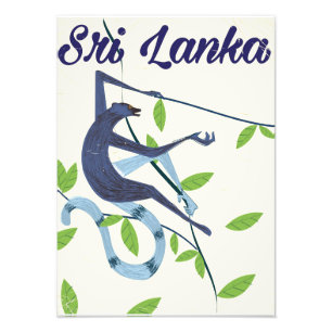 Impression Photo Affiche de voyage de style vintage Colombo Sri Lan
