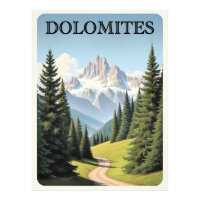 Affiche de voyage Dolomites