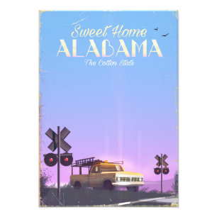 Impression Photo Affiche de voyage "Doux chez soi" Alabama