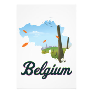 Impression Photo Affiche de voyage en Belgique.