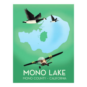Impression Photo Affiche de voyage Mono Lake, comté de Mono, Califo
