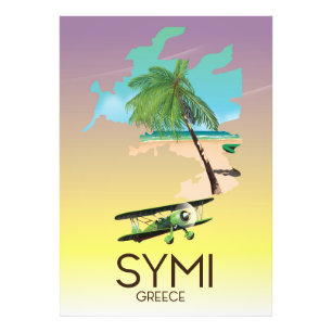 Impression Photo Affiche de voyage Symi Greece