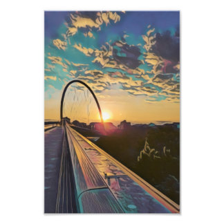Impression Photo Affiche du pont Sunset