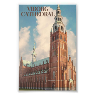 Impression Photo Affiche esthétique de la cathédrale de Viborg
