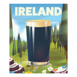 Impression Photo Affiche Irlande Pint Travel