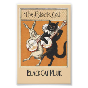 Impression Photo Affiche musicale "Le Chat Noir"