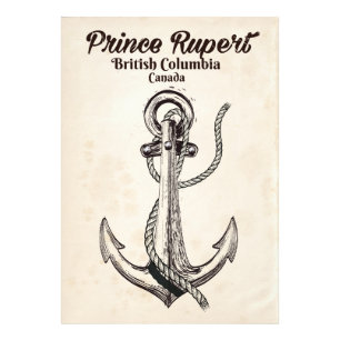 Impression Photo Affiche nautique de Prince Rupert, Colombie-Britan