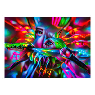 Impression Photo Aichmophobie : Art Surréel Vivid