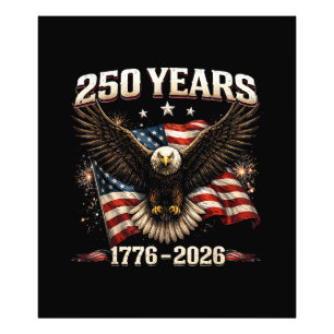 Impression Photo Aigle patriotique des États-Unis 250e anniversaire